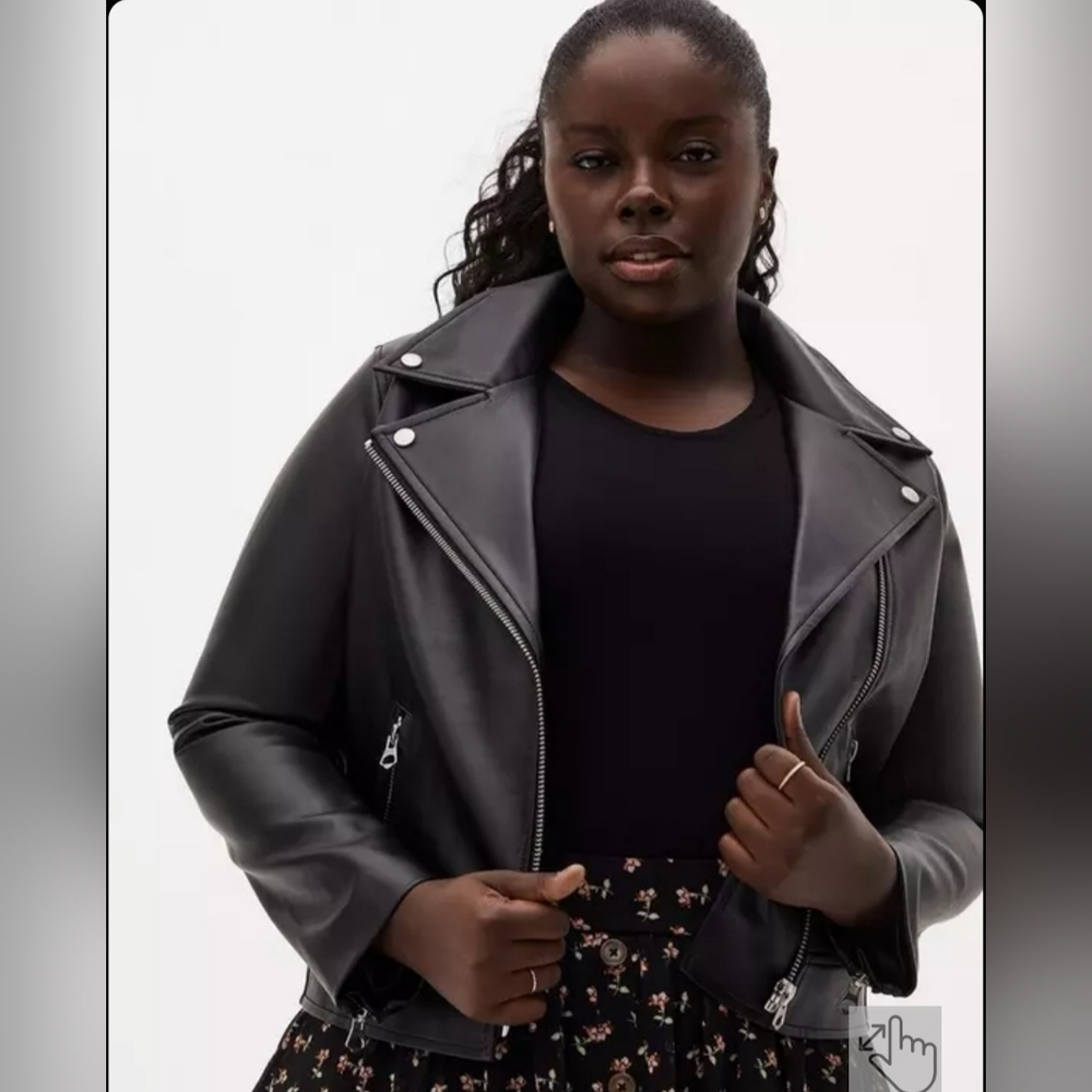 Torrid Faux Leather Moto Jacket, BNWT, Size 1X - Picture 1 of 7